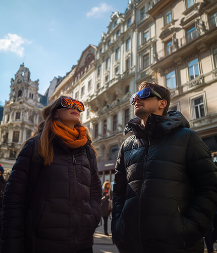 Take a 3D-glasses walking tour through the historic center of Vienna