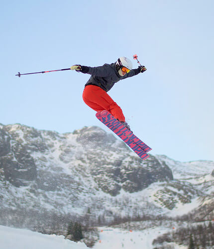 Watch athletes in action from the Olympic ski jump in Innsbruck